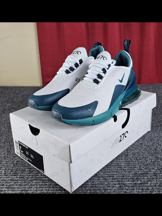 Nike Shoes - Nike Air Max 270 Women’s Running Shoes - White & Teal New 8,8.5,9